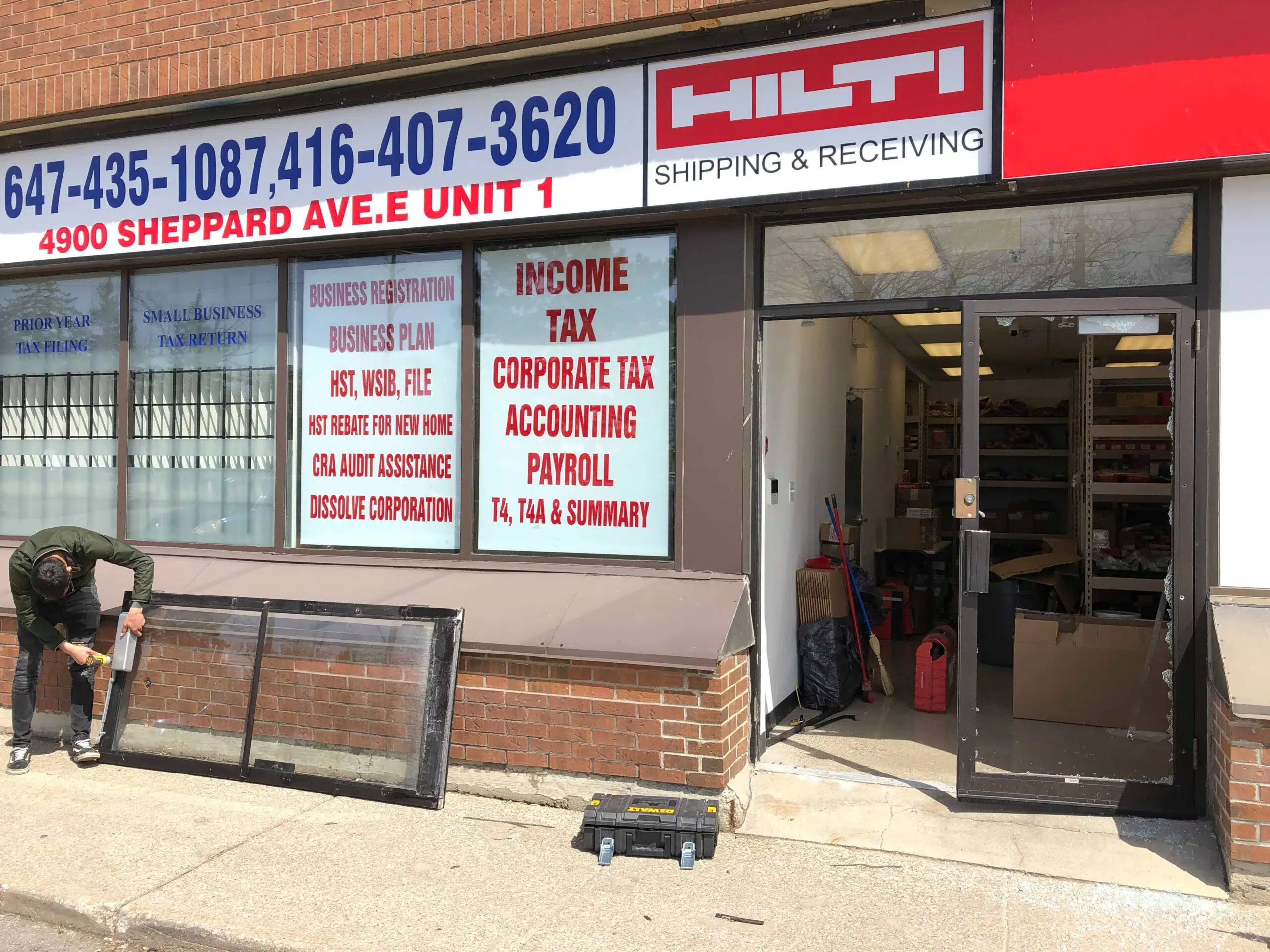 Storefront Entry Doors Replacement