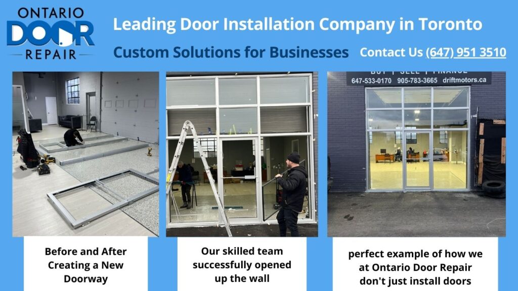 Aluminum Glass Doors Installation Company in Toronto