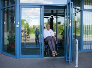 disabled toilet door installation Newmarket