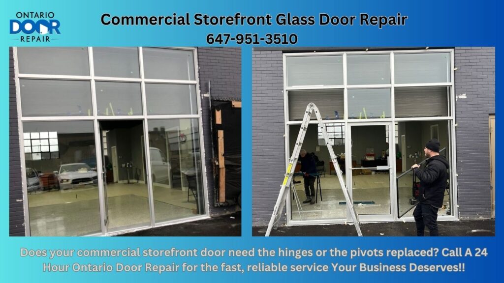 Commercial Storefront Glass Door Repair