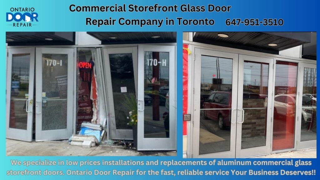 Commercial Storefront Glass Door Repair Company in Toronto