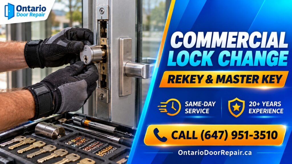 Commercial lock change and rekeying in Toronto