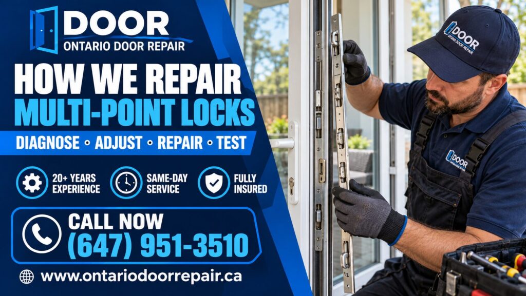 How we repair multi-point locks - diagnose, adjust, repair and test