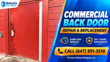 Commercial back door repair and replacement in Toronto
