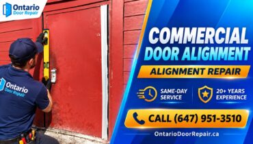 Commercial door alignment repair in Toronto