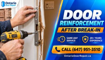 Door reinforcement after a break-in in Toronto
